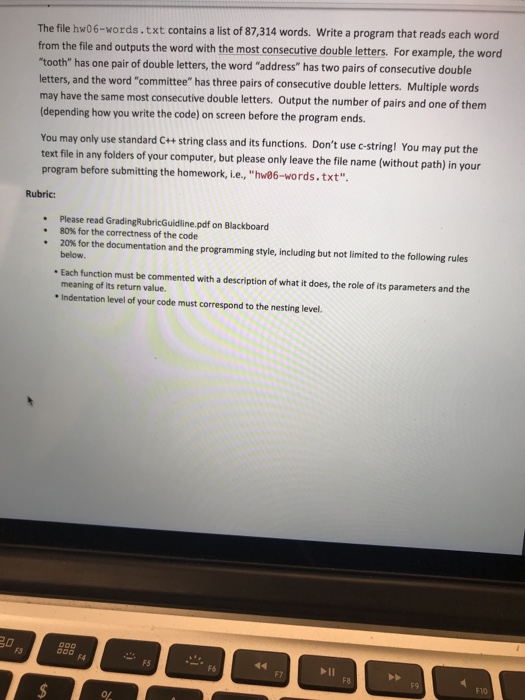 Solved The File Hw06-Words.Txt Contains A List Of 87,314 | Chegg.Com