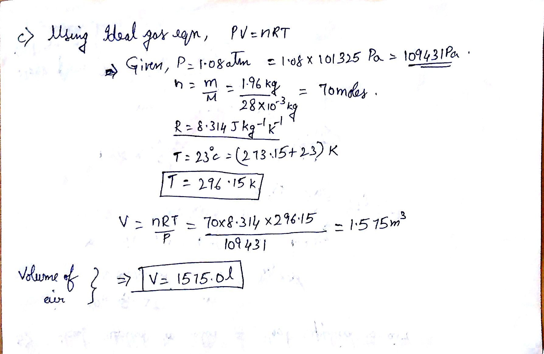 Solved Part A Compute the specific heat capacity at constant