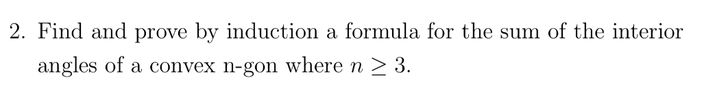 Solved 2 Find And Prove By Induction A Formula For The S