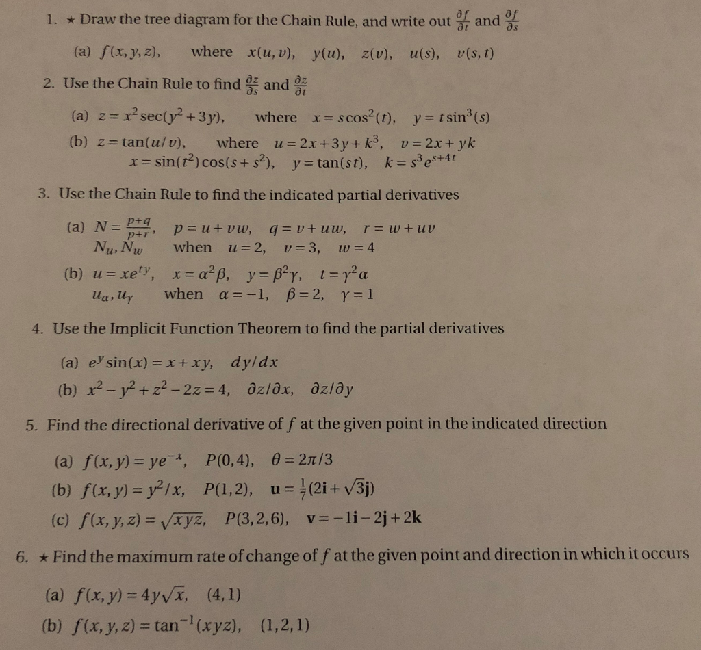 Solved Problems 1 6 Need Help With How To Do It By Hand Chegg Com