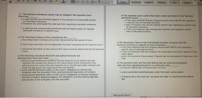 Constitutional law essay question commerce clause picture