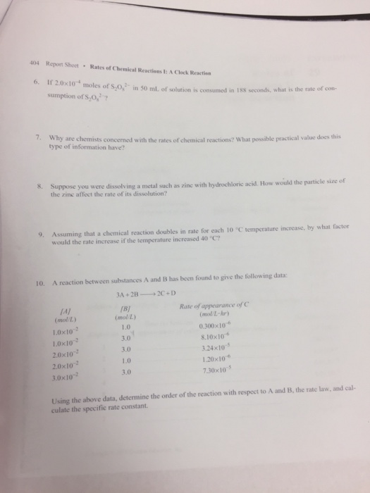 Solved If 2 0 Times 10 4 Moles Of S 2o 8 2 In 50 Ml Of Chegg Com