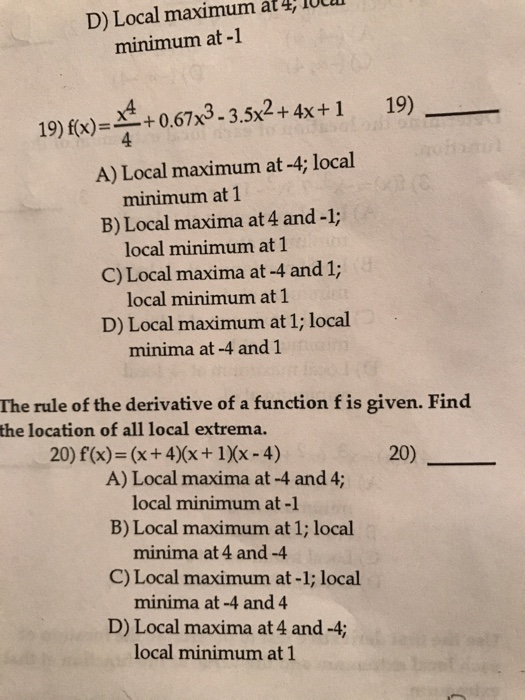 Solved Evaluate F D At The Point 7 3x 4 4x 3 A F1 7 B Chegg Com