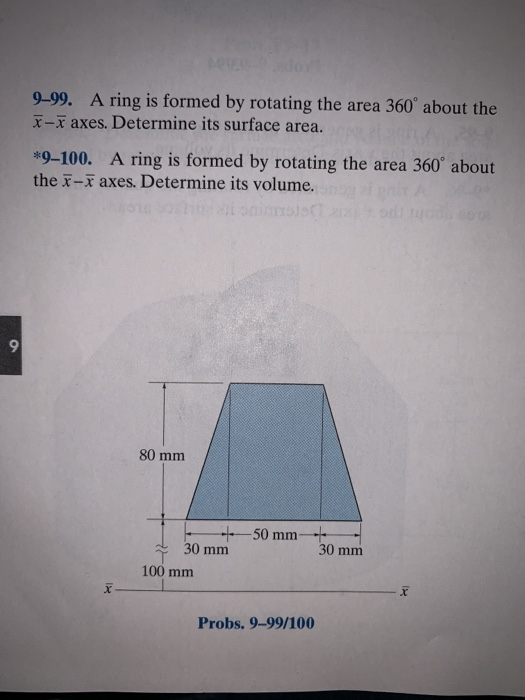 Solved Problem 9.104 Part A Determine the surface area of | Chegg.com