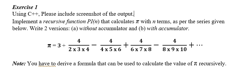 Solved Exercise I1 Using C Please Include Screenshot O Chegg Com