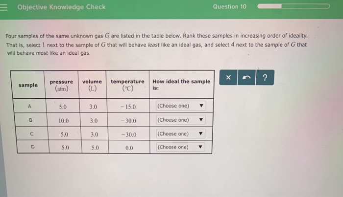 Solved Objective Knowledge Check Question 10 Four samples of | Chegg.com