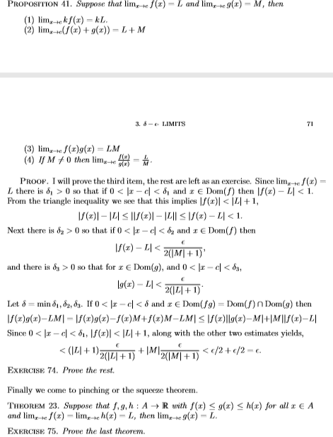 Solved Proposition 41 Suppose That Lim Ef X L And Lim Chegg Com