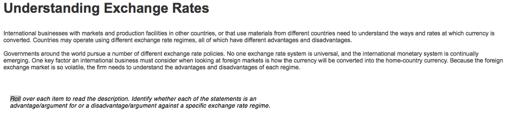 Solved Understanding Exchange Rates International Busines - 
