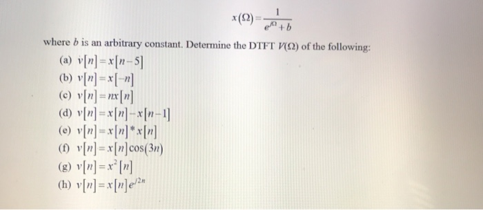 Solved Where B Is An Arbitrary Constant Determine The Dt Chegg Com