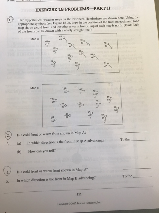 Solved: EXERCISE 18 PROBLEMS PARTII Two Hypothetical Weath... | Chegg.com
