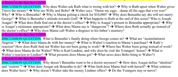 sin i DISCUSSION QUESTION: Why does Walter ask Ruth | Chegg.com