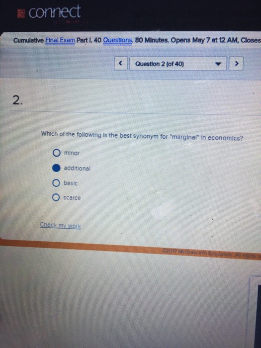 Solved Which Of The Following Is The Best Synonym For "ma