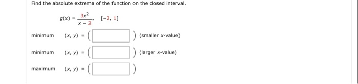How to find absolute extrema image