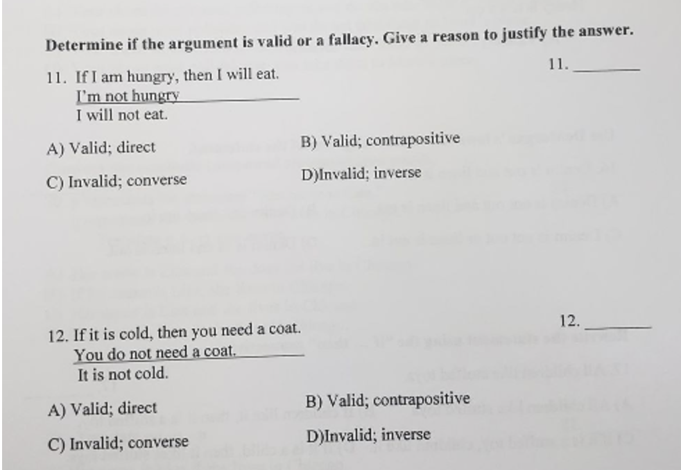 how can you determine if an argument is valid