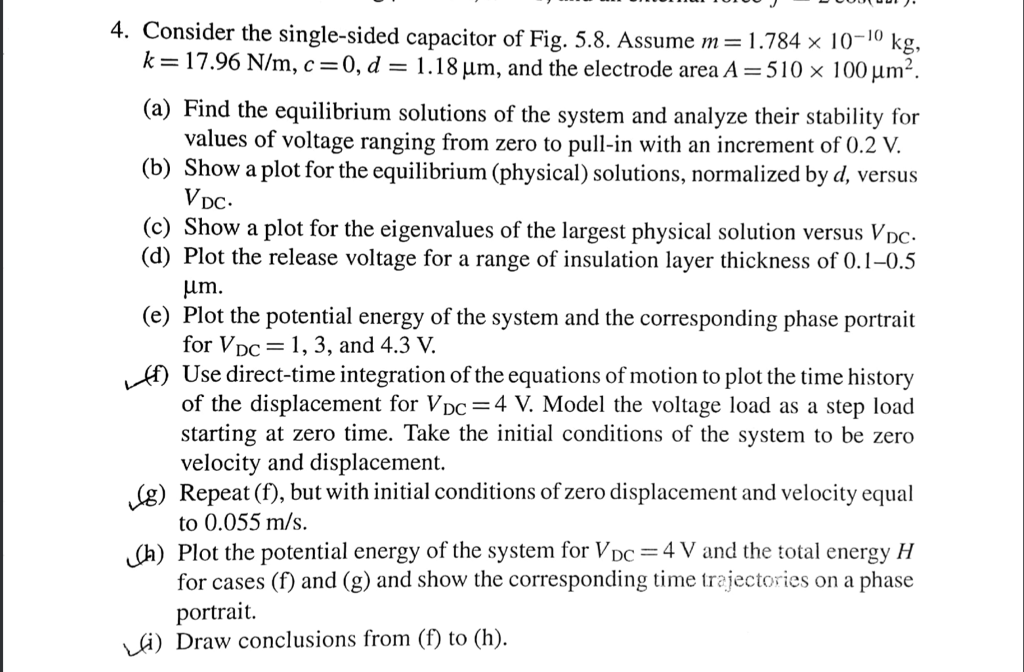 4 Consider The Single Sided Capacitor Of Fig 5 8 Chegg Com
