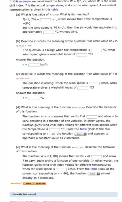 Solved In This Example We Considered The Function W V Chegg Com