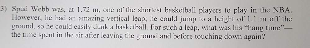 How Tall is Spud Webb? (Vertical Leap Height)