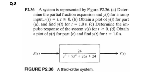 Solved Q 8 P2 36 A System Is Represented By Figure P2 36 Chegg Com