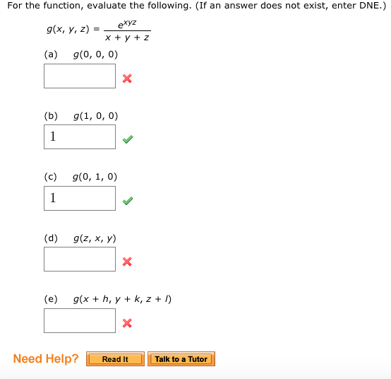 Solved For The Function Evaluate The Following If An A Chegg Com