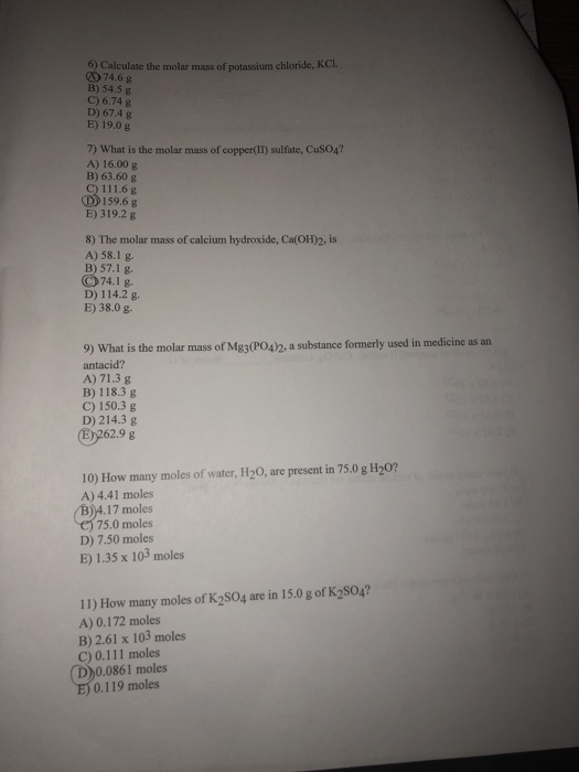 solved-6-calculate-the-molar-mass-of-potassium-chloride-chegg