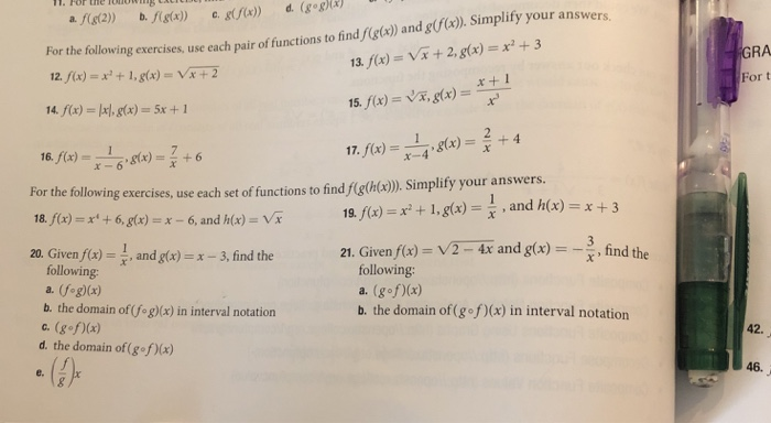 Solved Simplify Your Answers The Following Exercises Us Chegg Com