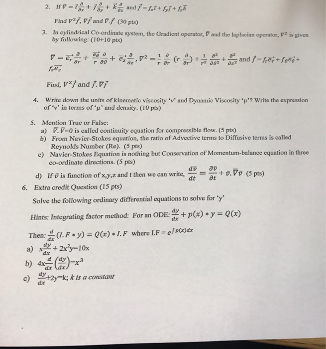 Solved If Nabla I Partial Differential Partial Differen Chegg Com