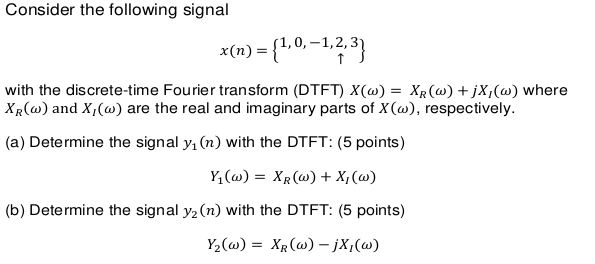 Solved Consider The Following Signal X N 0 1 2 3 With T Chegg Com