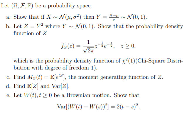Let 2 F P Be A Probability Space A Show That Chegg Com