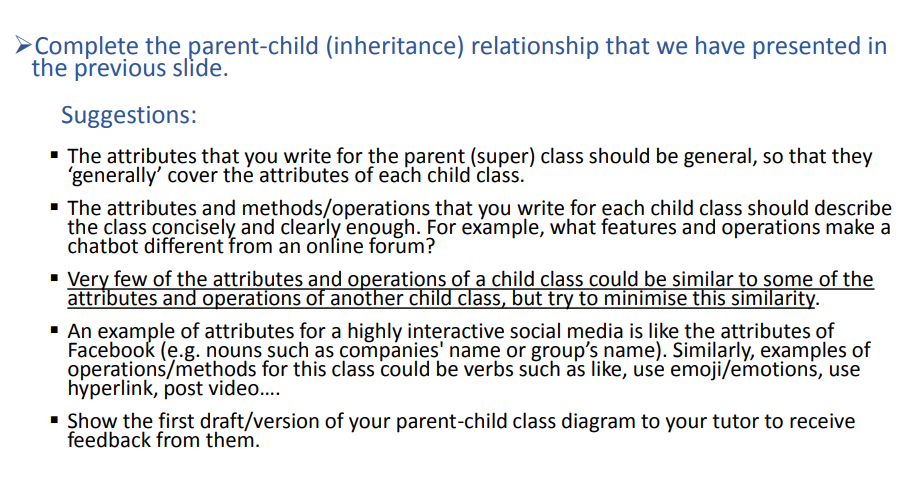 Hi Would Like Help With This Uml Parent Child Chegg Com