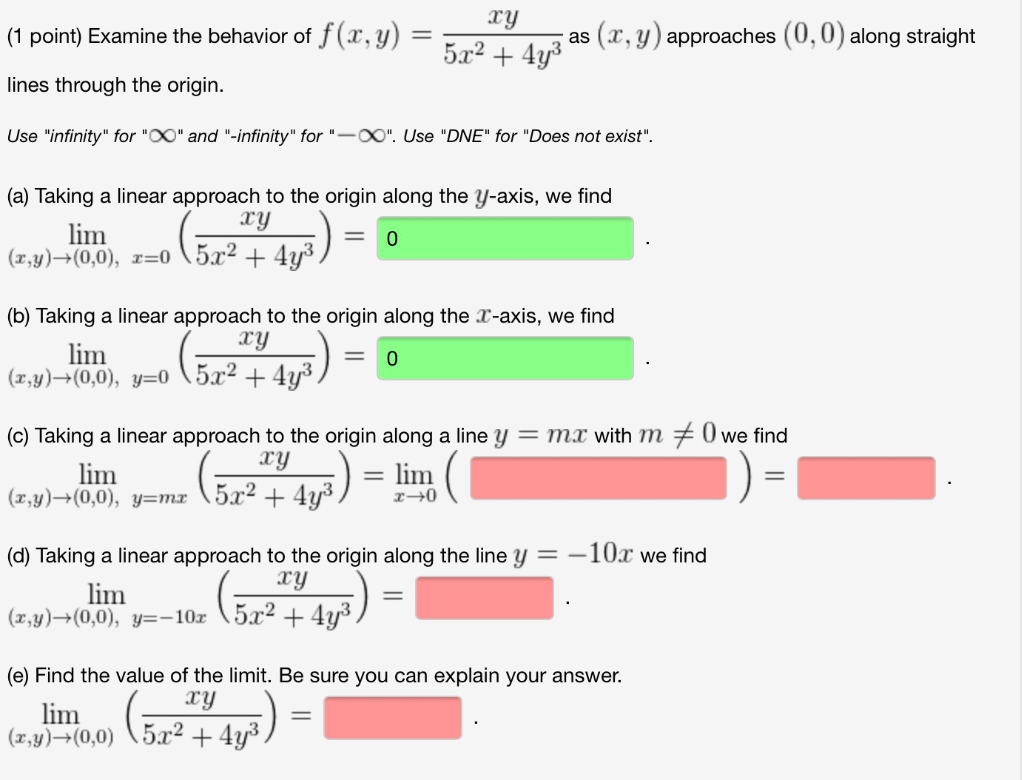 Solved Ry As R Y Approaches 0 0 Along Straight 1 Po Chegg Com