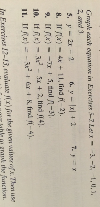 Let X 3 2 1 0 1 2 And 3 Y 2x 2 Y Chegg Com