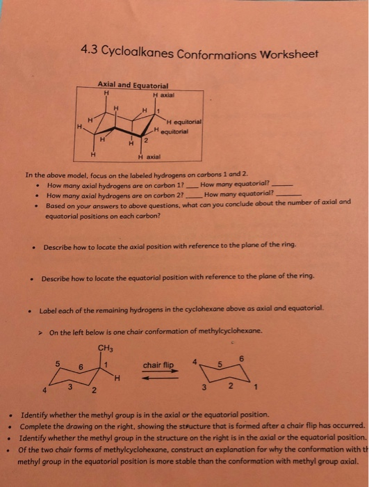 Solved Disubstituted Cyclohexanes Label Each Of The Chegg Com