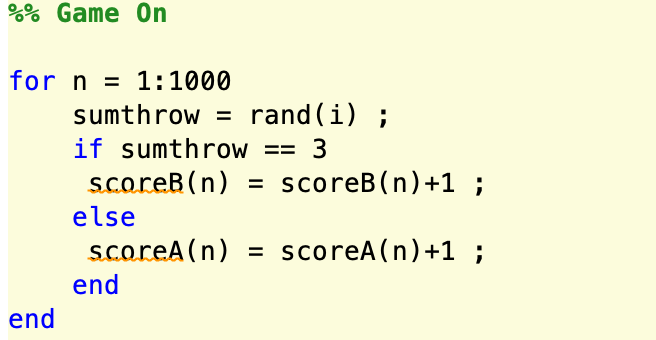 Solved How To Do Odds Vs Evens Game In Matlab This Is Wh Chegg Com