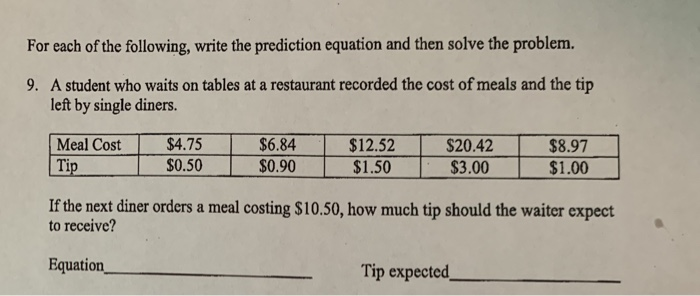 Prediction equation formula indicate what it measures picture