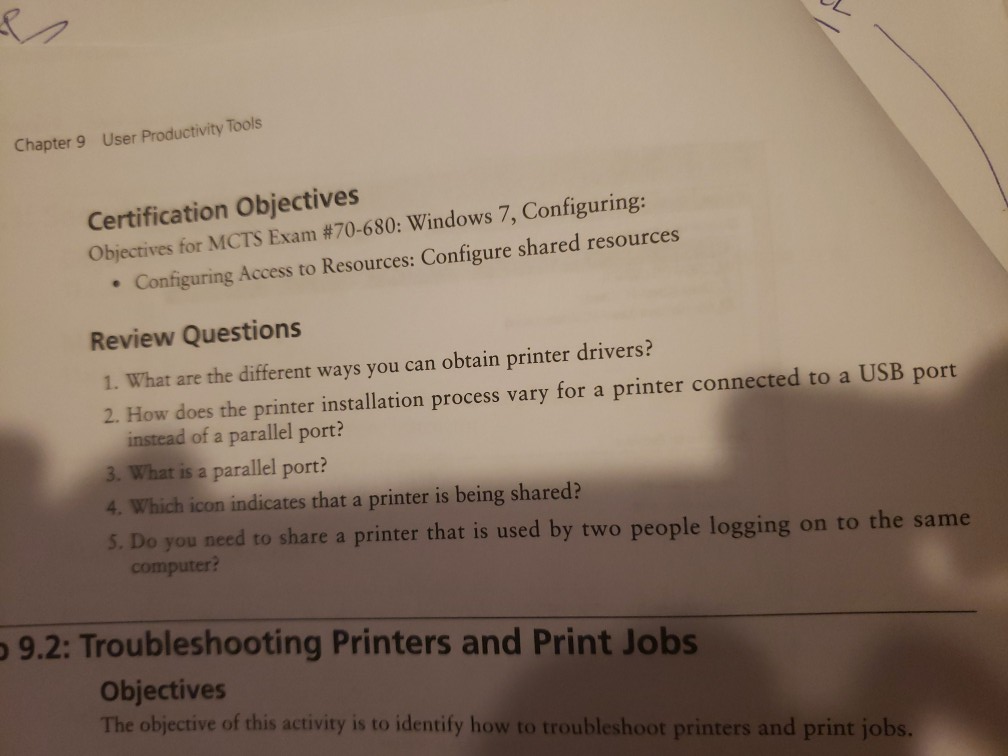 User Productivity Tools Chapter 9 Certification Objectives Objectives for MCTS Exam #70-680: Windows 7, Configuring: Configur