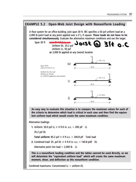 Solved Preengineered Systems 97 Example 5 2 Open Web Jois