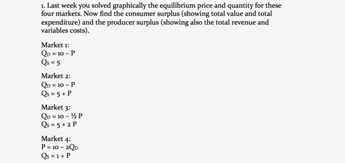 SOLUTION: Chapter 5 market equilibrium final - Studypool