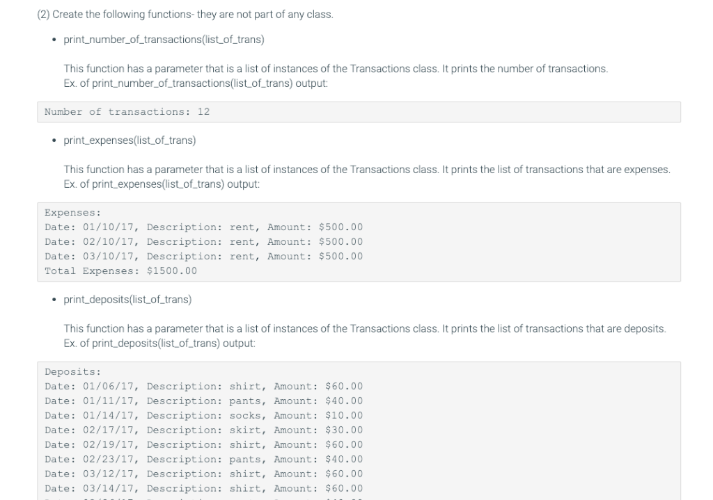 Code snippet of putting transaction in block