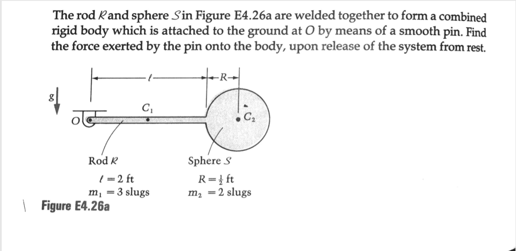 Solved The Rod Rand Sphere Sin Figure E4 26a Are Welded T Chegg Com