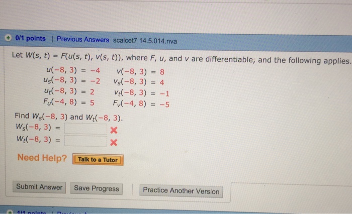 Solved Let W S T F U S T V S T Where F U And Chegg Com