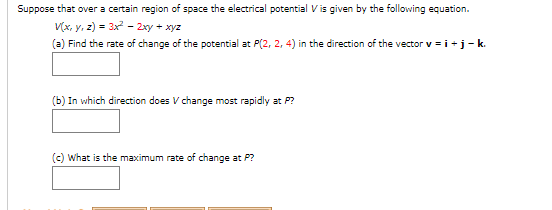 Solved Suppose That Over A Certain Region Of Space The El Chegg Com