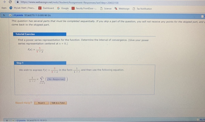 Solved S Https Www Webassign Net Web Student Assignment