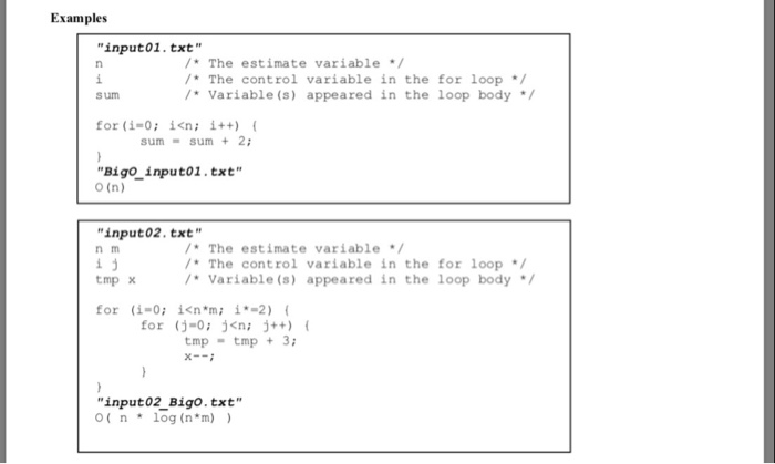 Solved Project Students Write Program Analyze Nested Java Loops Output Big O Notation Estimate So Q