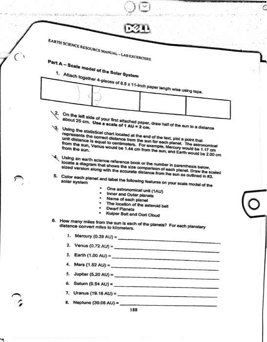 Earth Science Resource Manual Lab Excercises To B