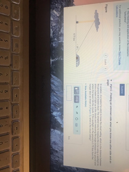 Solved Submit Part C Finding An Unknown Side When You K