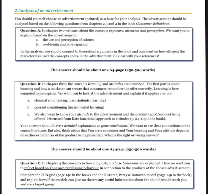 English advertisment questions - Why is this advert in black and white? To  help the audience focus - Studocu