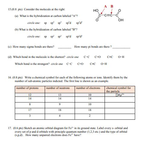 Solved A B 1508 Pts Consider The Molecule At The Righ