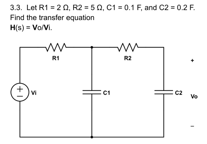 Solved Let R 1 2 Ohm R 2 5 Ohm C1 0 1 F And C2 Chegg Com