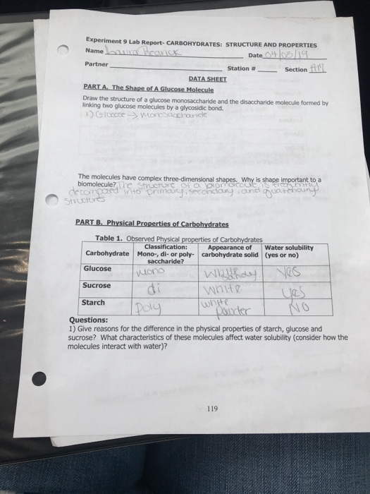 Carbohydrate analysis image