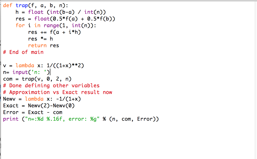 Solved Write A Computer Code To Implement The Composite T Chegg Com